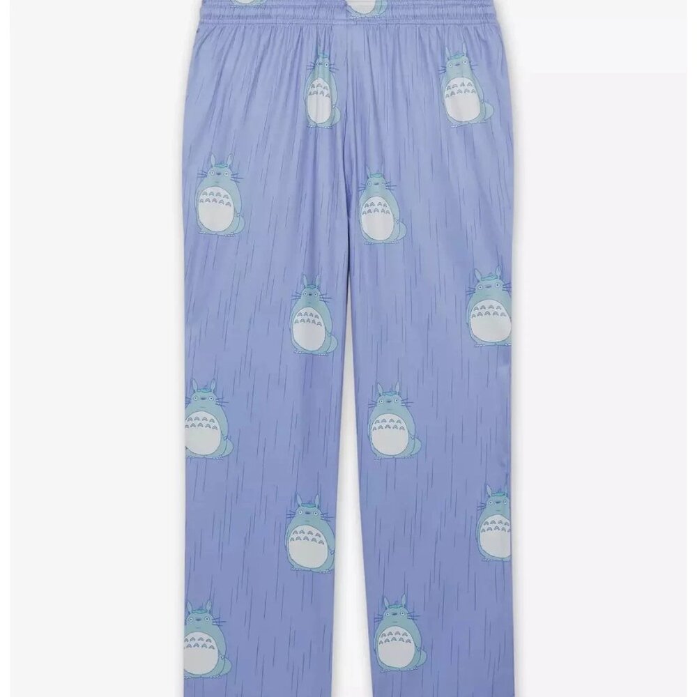 Studio Ghibli My Neighbor Totoro Raining Totoro Sleep Pants  [MEDIUM] *NWT*